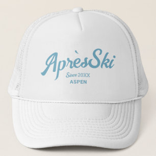 Casquette Retro blue Apres Ski Custom Ski Resort Party