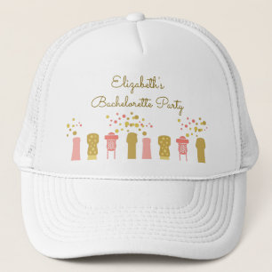 Casquette Retro Champagne Glam Soirée de Fille 1960s
