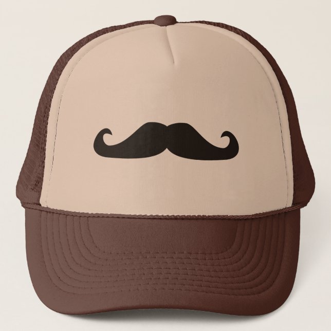 Casquette Rétro illustration de moustaches de gentelman (Devant)