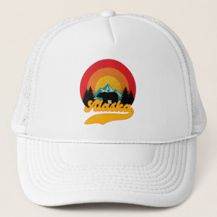 Casquette Retro Sunset Alaska Juneau Bear Mountains Wild AK