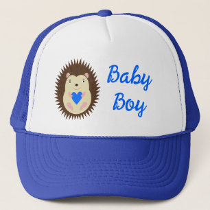 Casquette Révélation du Sexe du Bébé Garçon au Coeur Bleu Hé