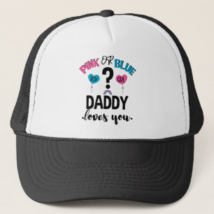 Casquette Révélation du sexe du bébé Rose ou Bleu Papa t'aim