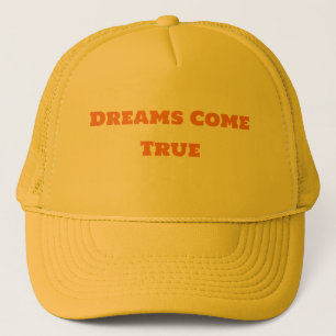 Casquette Rêves Personnalisés Se Réalisent Jaune Stylé Cool