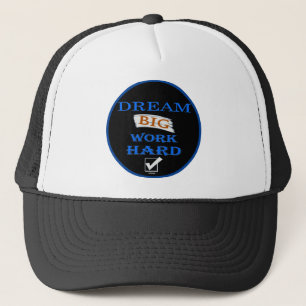 Casquette RÊVEZ GRAND, TRAVAILLEZ DUR citation inspirante