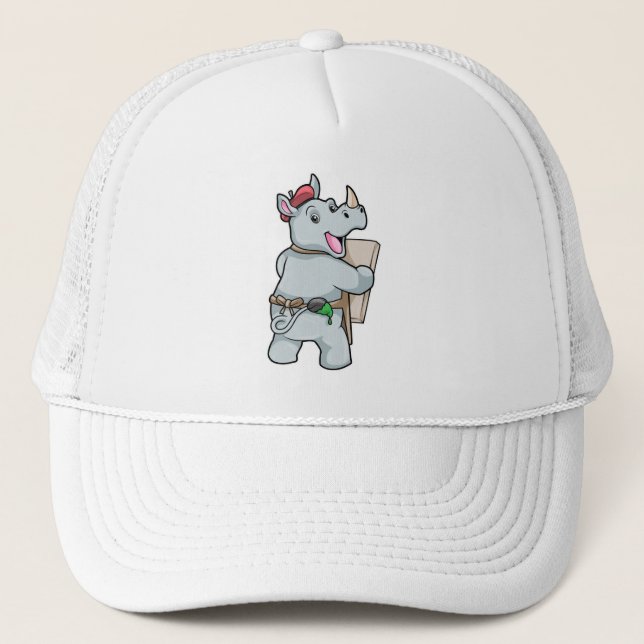 Casquette Rhino à la peinture avec des couleurs (Devant)