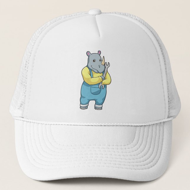 Casquette Rhino en mécanique avec clé (Devant)