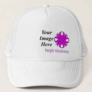 Casquette Ribbon Clover violet Modèle par Kenneth Yoncich