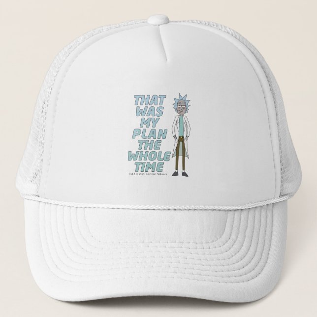 Casquette RICK ET MORTY™| C'Était Mon Plan Tout Le Temps (Devant)