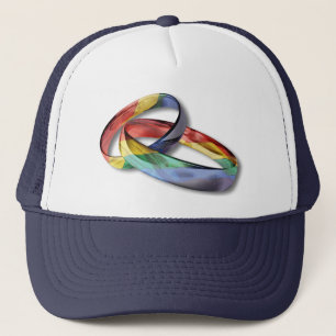 Casquette Rings de Rainbow Wedding pour l'Equality