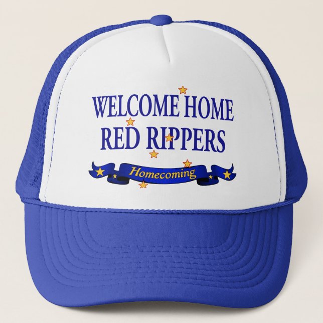 Casquette Rippers rouges à la maison bienvenus (Devant)