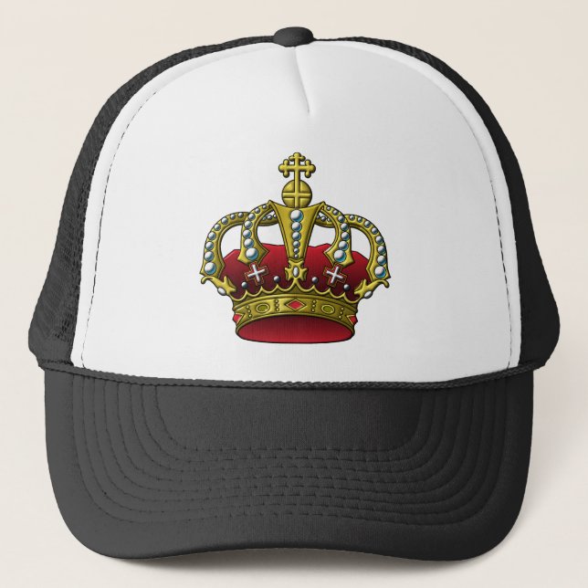 Casquette Roi et couronne de la Reine (Devant)