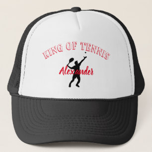 Casquette Roi rouge personnalisé du joueur de tennis