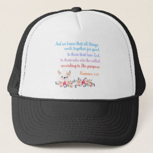 Casquette Romans 8 Verset Bible Design