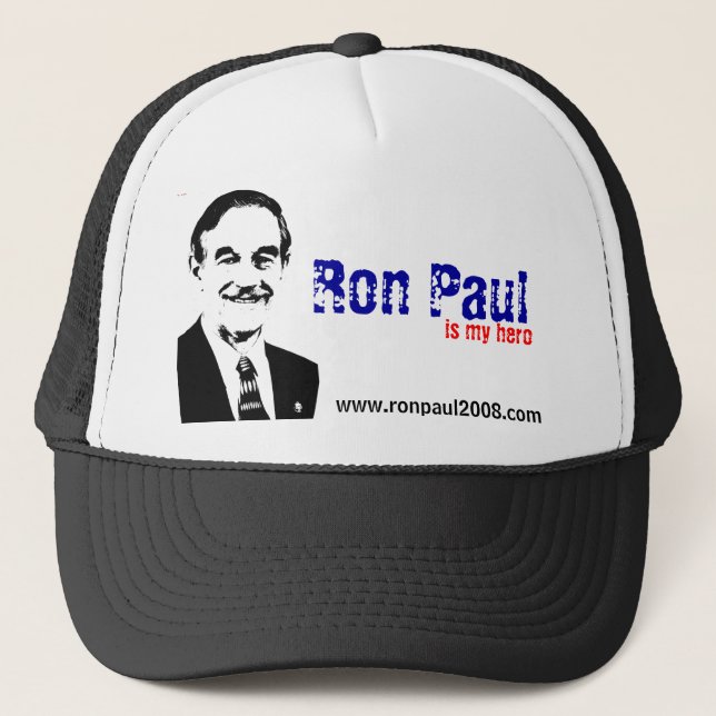 Casquette Ron Paul est mon héros (Devant)