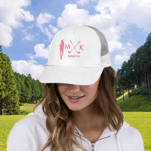 Casquette Rose Clair   Lady Golf Player moderne