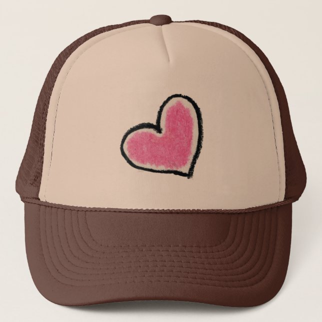 Casquette ROSE de COEUR (Devant)