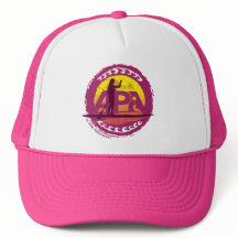 Casquette rose de timbre