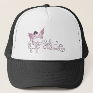 Casquette Rose féerique de robe blanche - la jeune mariée
