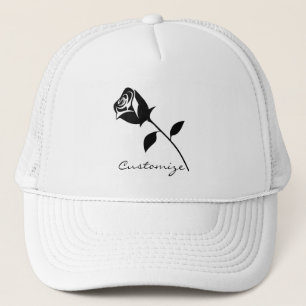 Casquette Rose noir Valentine Flower Thunder_Cove