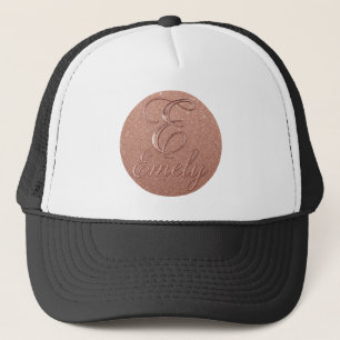 Casquette Rose personnalisé Parties scintillant Gold Design 