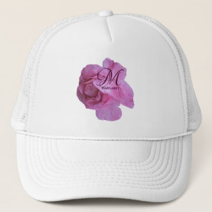 Casquette Rose rose personnalisable Margaret nom boho tendan