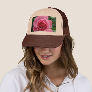 Casquette Rose rose rose pure personnalisé Tan et Brown