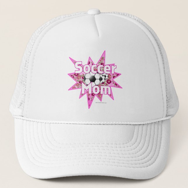 Casquette Roses de maman de football (Devant)