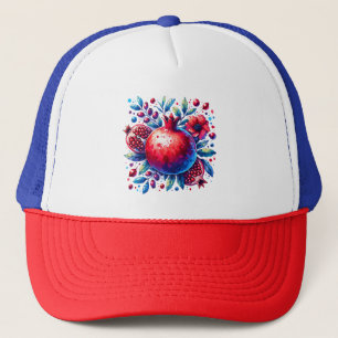 Casquette Rosh Hashana Eau couleur grenade