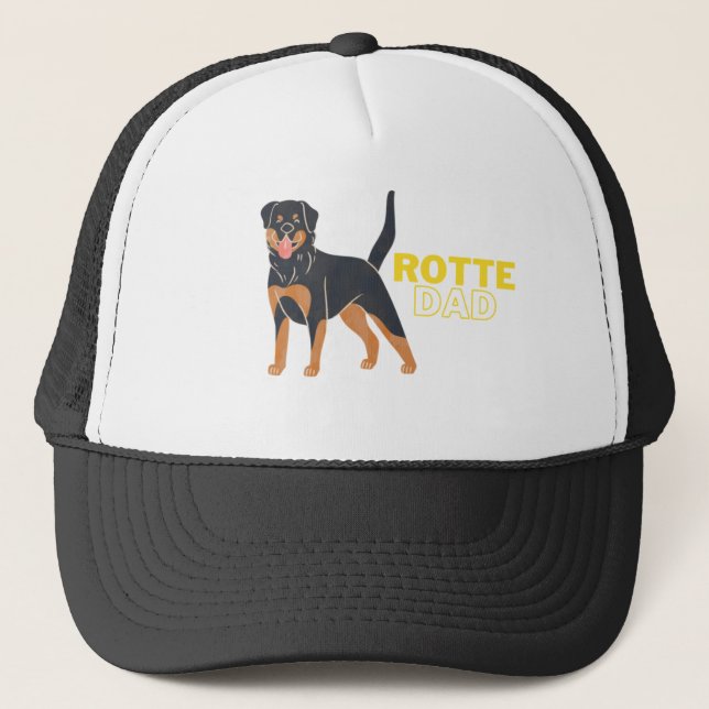 Casquette Rottweiler chien mignon et drôle (Devant)