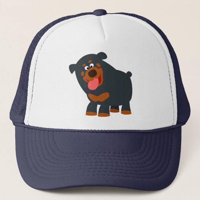 Casquette Rottweiler de dessin joli (Devant)