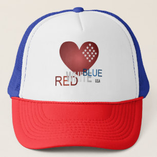 Casquette Rouge, Blanc, Bleu