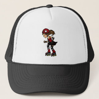 Casquette Rouge de brouilleur de Derby de rouleau