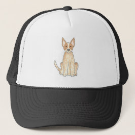 Casquette rouge de Heeler de chien australien de