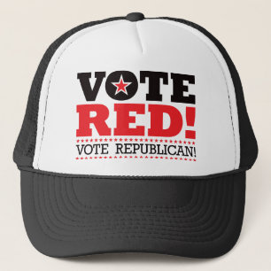 Casquette Rouge de vote ! Républicain de vote !