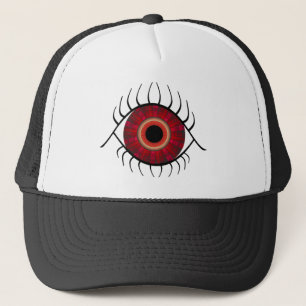 Casquette Rouge d'oeil mauvais