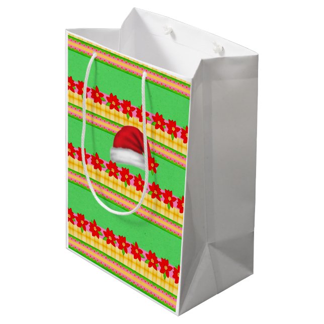 Casquette rouge Joyeux Noël Sacs cadeaux (Dos Angle)