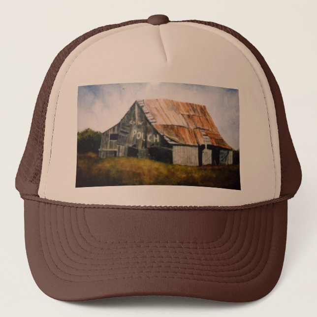 Casquette Route de campagne vieux courrier pochette grange h (Devant)