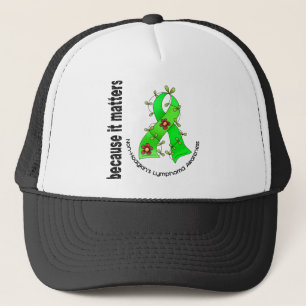 Casquette Ruban 3 de fleur de lymphome non Hodgkinien