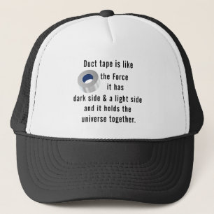 Casquette Ruban adhésif, humour d'ingénieur