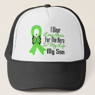 Casquette Ruban de Cancer de lymphome mon héros mon fils