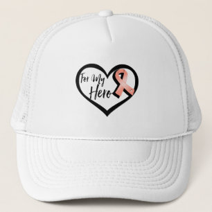 Casquette Ruban de conscience de pêche pour mon héros