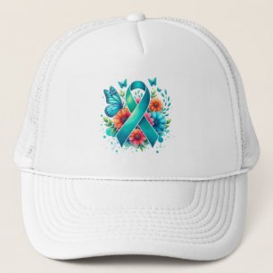 Casquette Ruban de sensibilisation Turquoise Myasthenia Grav