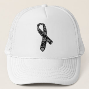Casquette Ruban de slogans de cancer du cerveau
