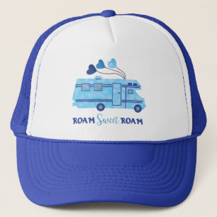 Casquette RV Camper Motorhome Vacances Blue Roam Sweet Roam