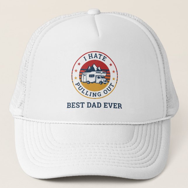 Casquette RV Camping Fête des pères Retro Personnalisé Anniv (Devant)