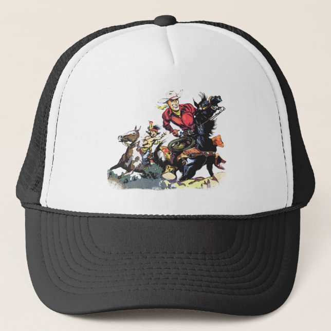 Casquette Ryder rouge vintage (Devant)