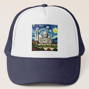 Casquette Sacre-Coeur Paris France Nuit étoilée