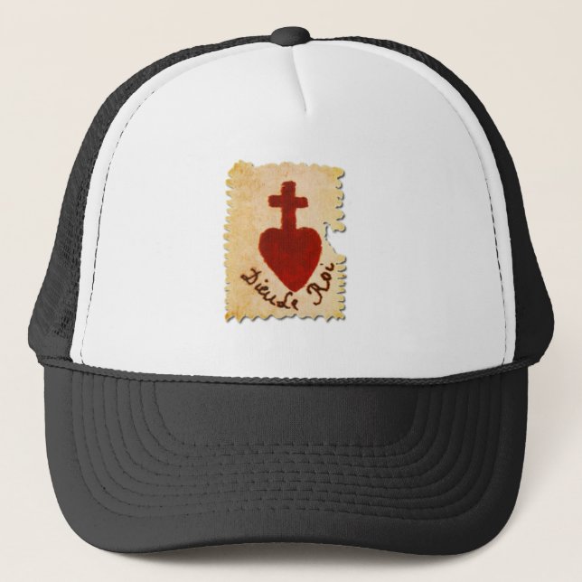 Casquette Sacré-Coeur Vendée-Dieu, le Roi catholique (Devant)