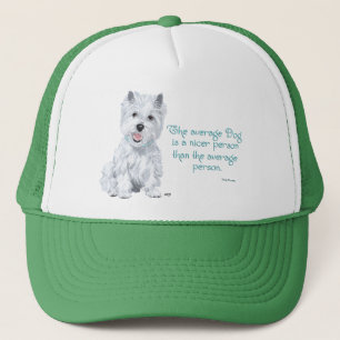 Casquette Sagesse de Westie - Le chien moyen est une personn