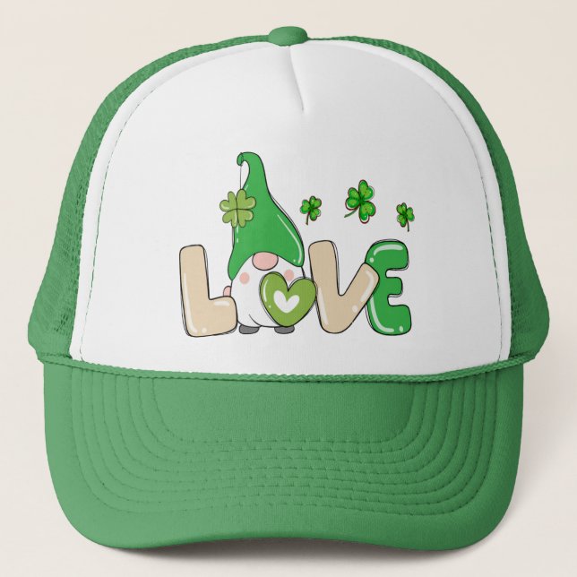 Casquette Saint Patrick's Day Love Gnome (Devant)